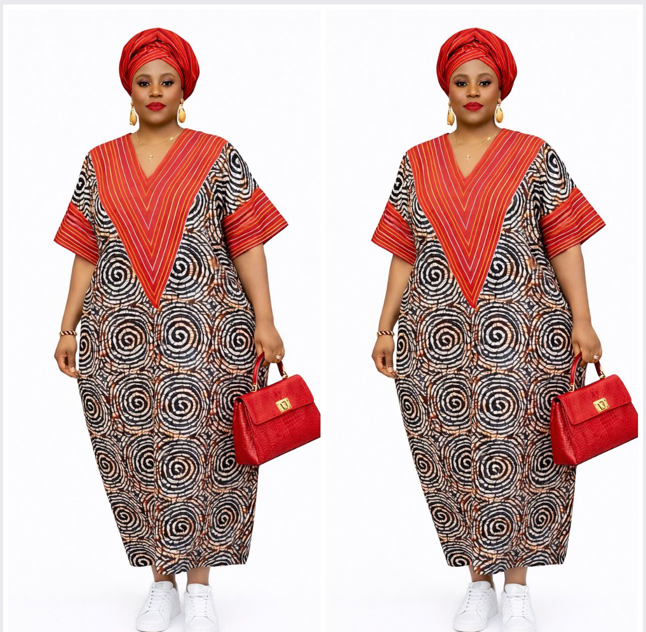 Aso Oke Ankara Bubu Gown