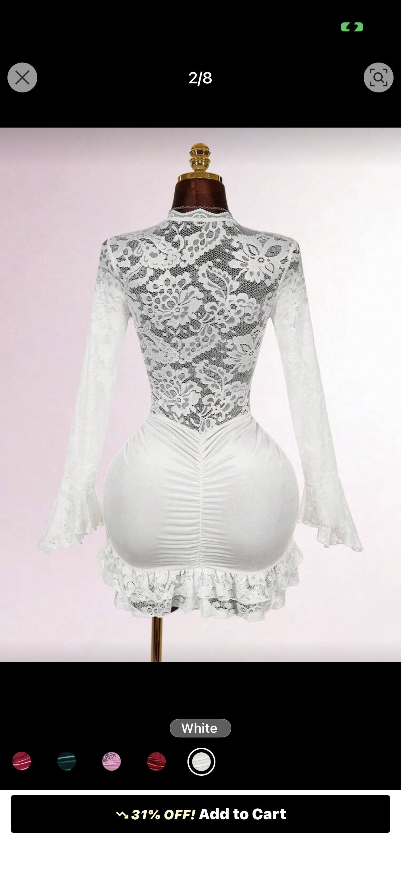 Sexy Vibe Deep V Waist Cinched Bodycon Mini Dress Red Lace Dress